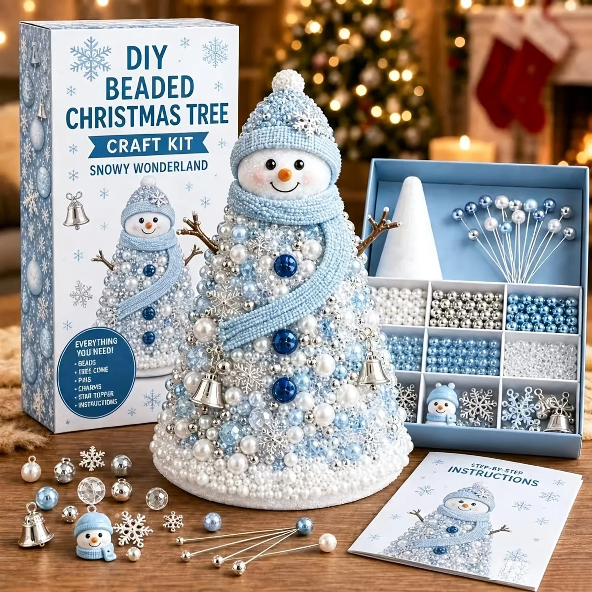 DIY Beaded Christmas Tree Craft Kit
