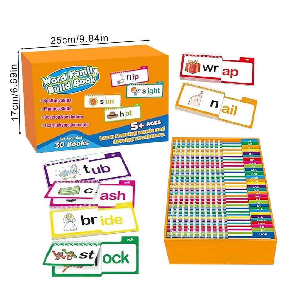 30 Books Set Read & Rhyme Word Family Learning Books