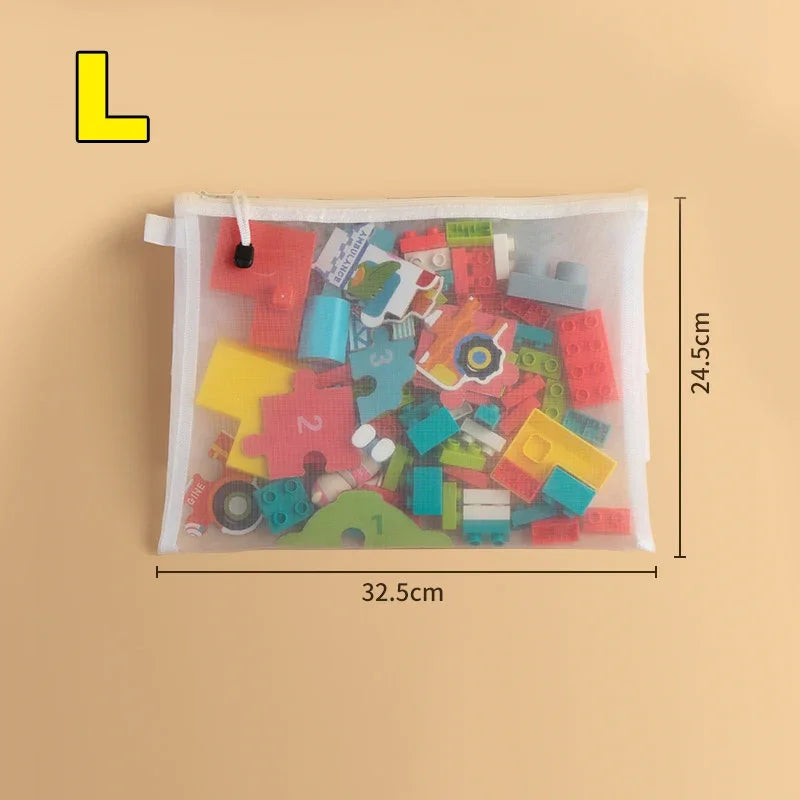 Mesh Zipper Storage Pouches