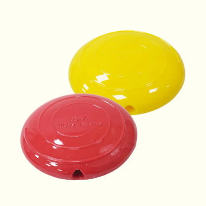 Interactive Squeaking Treat Dispensing Dog Disc