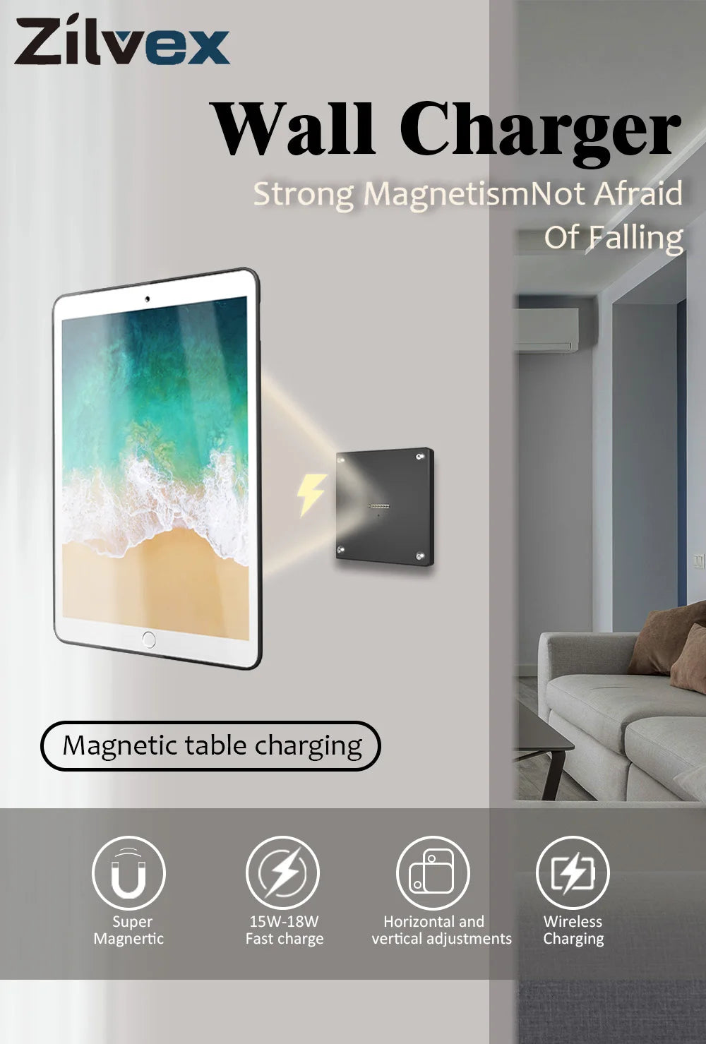 Wall-Mounted Charging Dock & Stand