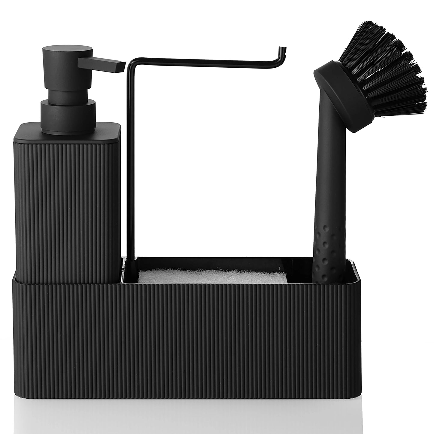 Matte Black Kitchen Soap Dispenser Set