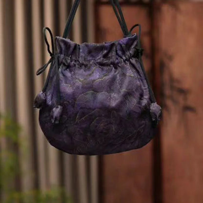 Silk Material Retro Handbags