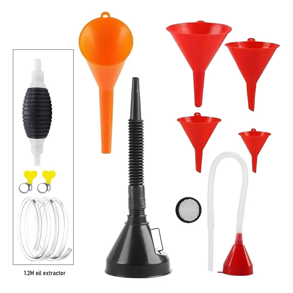 Multi-Purpose Automotive Funnel Set