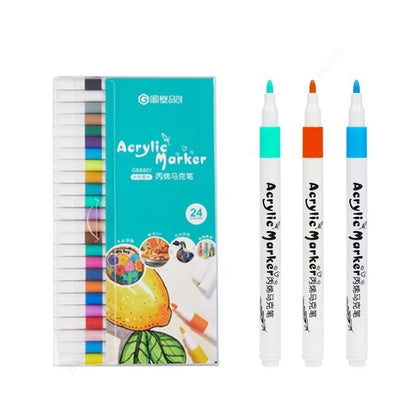 12-80 Colores Set Acrylic Paint Art Marker