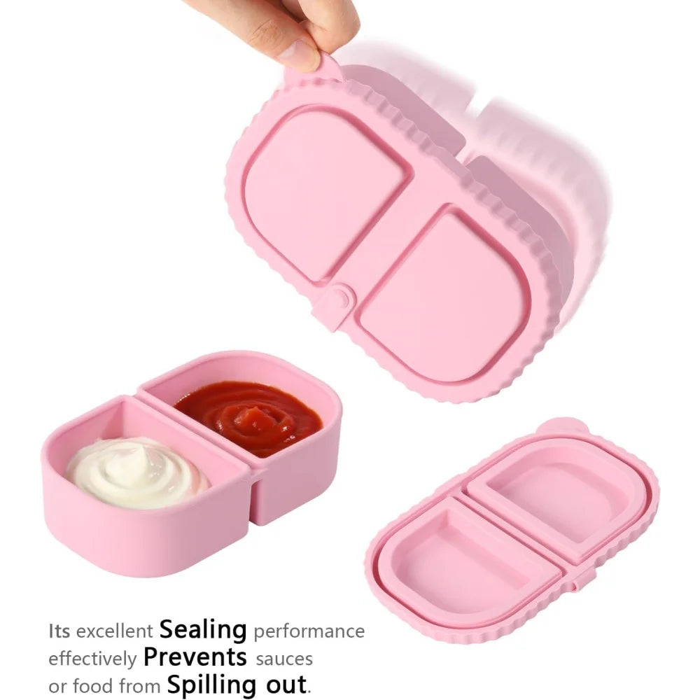 Premium Silicone Double Compartment Snack Box