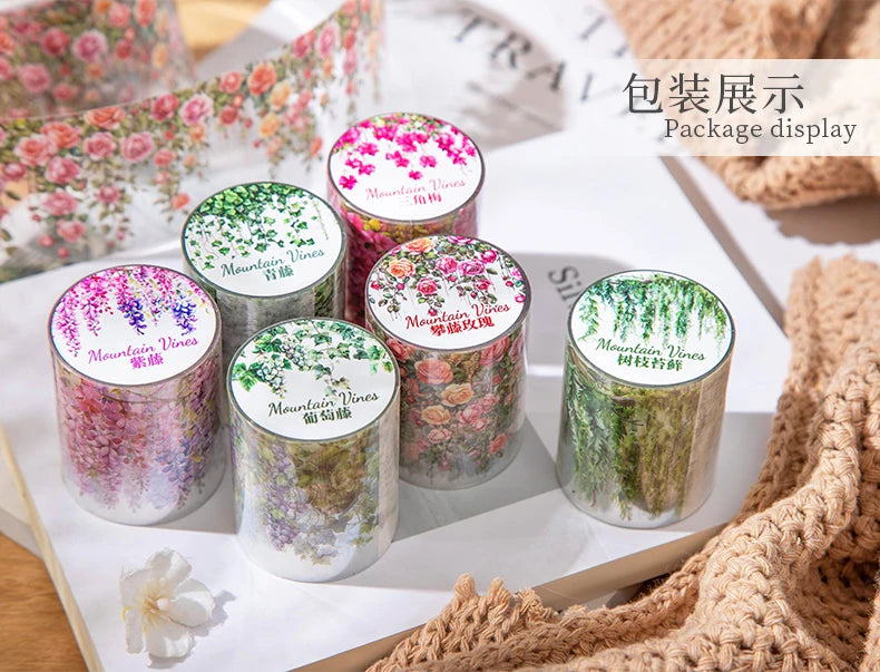 50mm*2m/Roll Plant Floral Decorative Tape