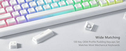 129-Key Pudding PBT Keycap Set