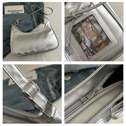 Y2K Transparent Ita Shoulder Bag