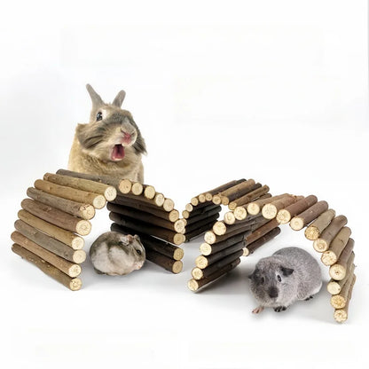Natural Willow Bridge & Chew Toy for Small Pets