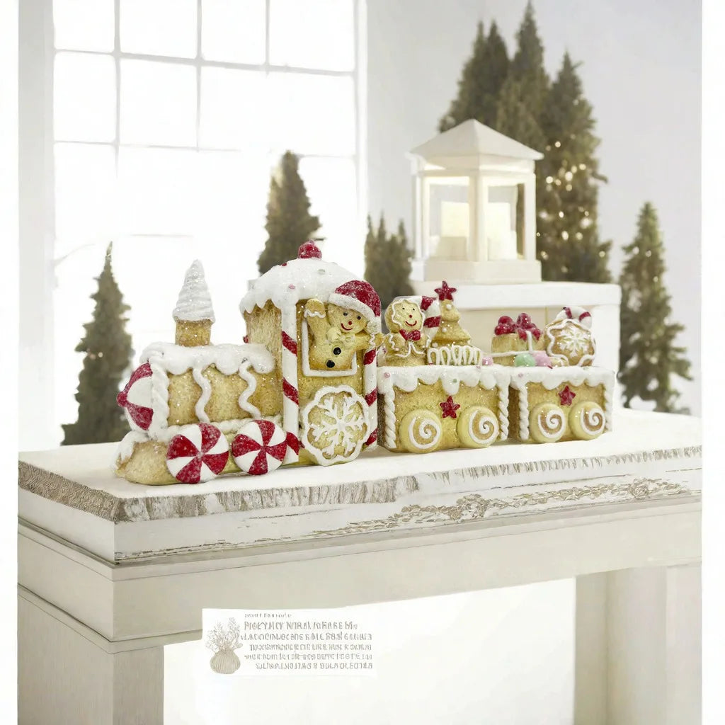 Gingerbread Christmas Train Ornament