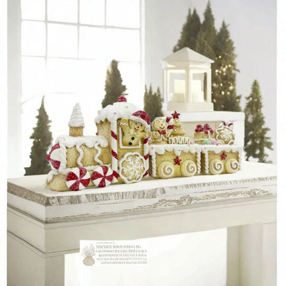 Gingerbread Christmas Train Ornament