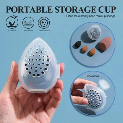 Travel Cosmetic Sponge Box