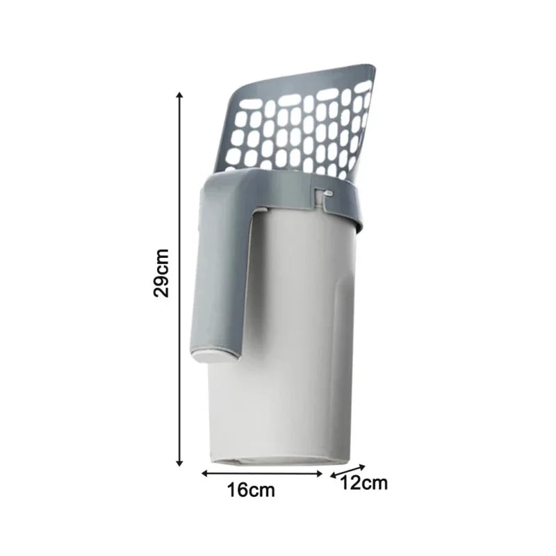 Cat Litter Scoop with Waste Bin & Refill Bags