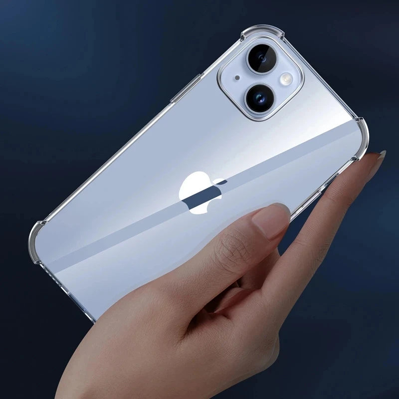 Shockproof Clear Silicone Phone Case for iPhone