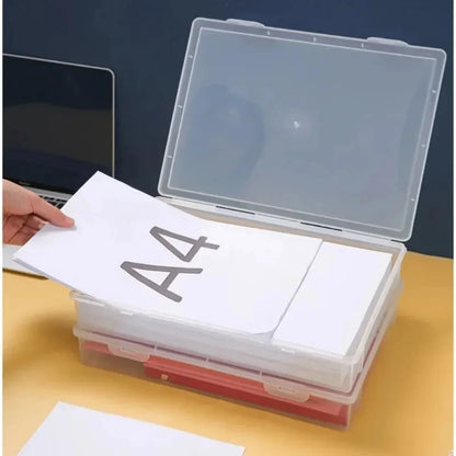 A4 Document Organizer Storage Box with Lid