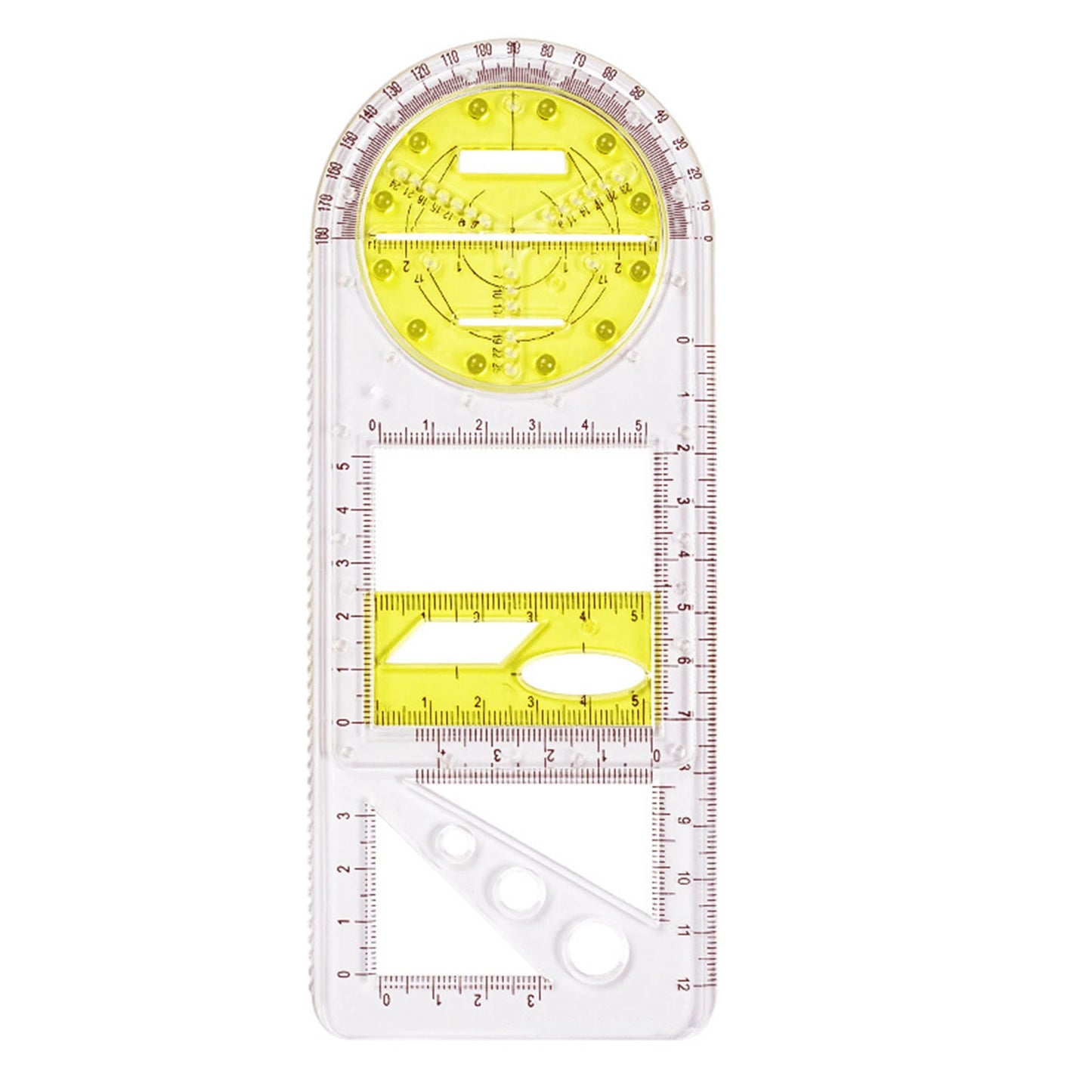 Multifunctional Geometric Drawing Ruler
