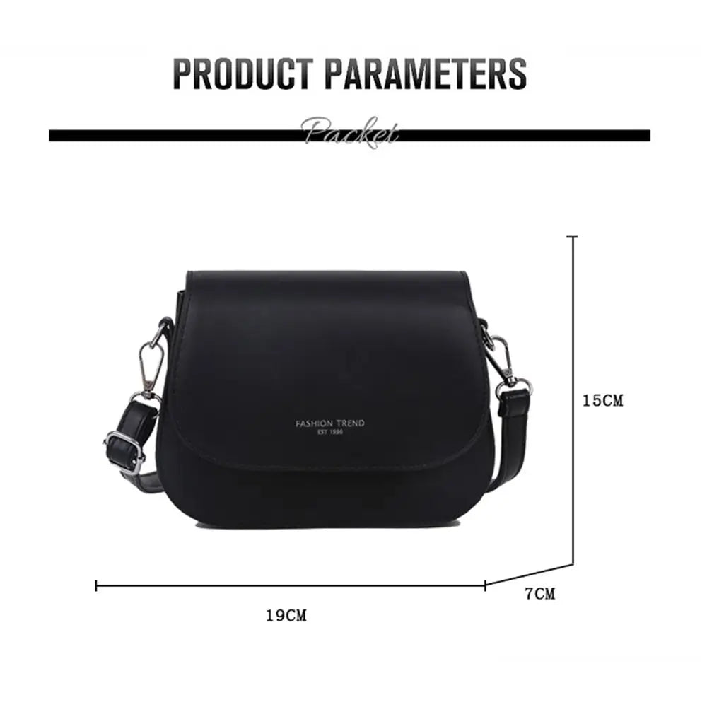 Women's PU Saddle Shoulder Crossbody Bag