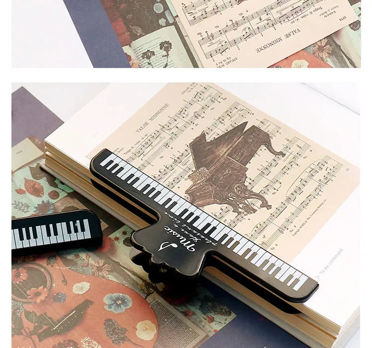 Portable Music Book Page Clips for Piano, Keyboard & Sheet Music