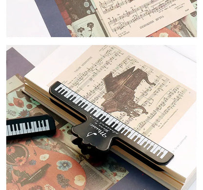 Portable Music Book Page Clips for Piano, Keyboard & Sheet Music