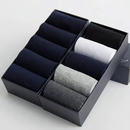 Men’s Cotton Business Crew Socks 10 Pairs