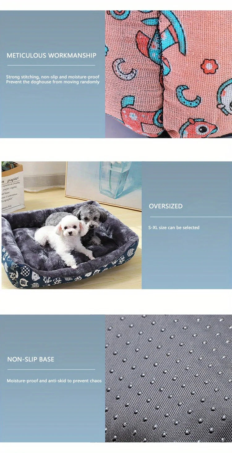 Orthopedic Plush Pet Sofa Bed