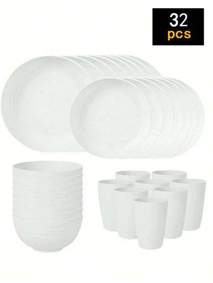 Reusable Plastic Tableware Set