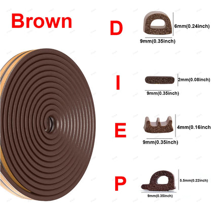 Self-Adhesive EPDM Door & Window Weather Seal Strip