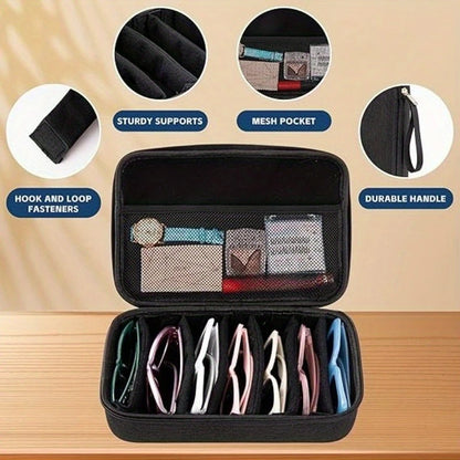 Adjustable Glasses Storage Organizer Case