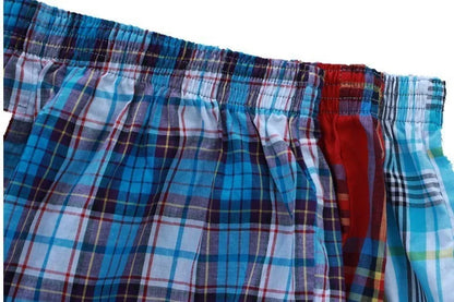 4Pcs/lot M-4XL Classic Men Boxer Shorts