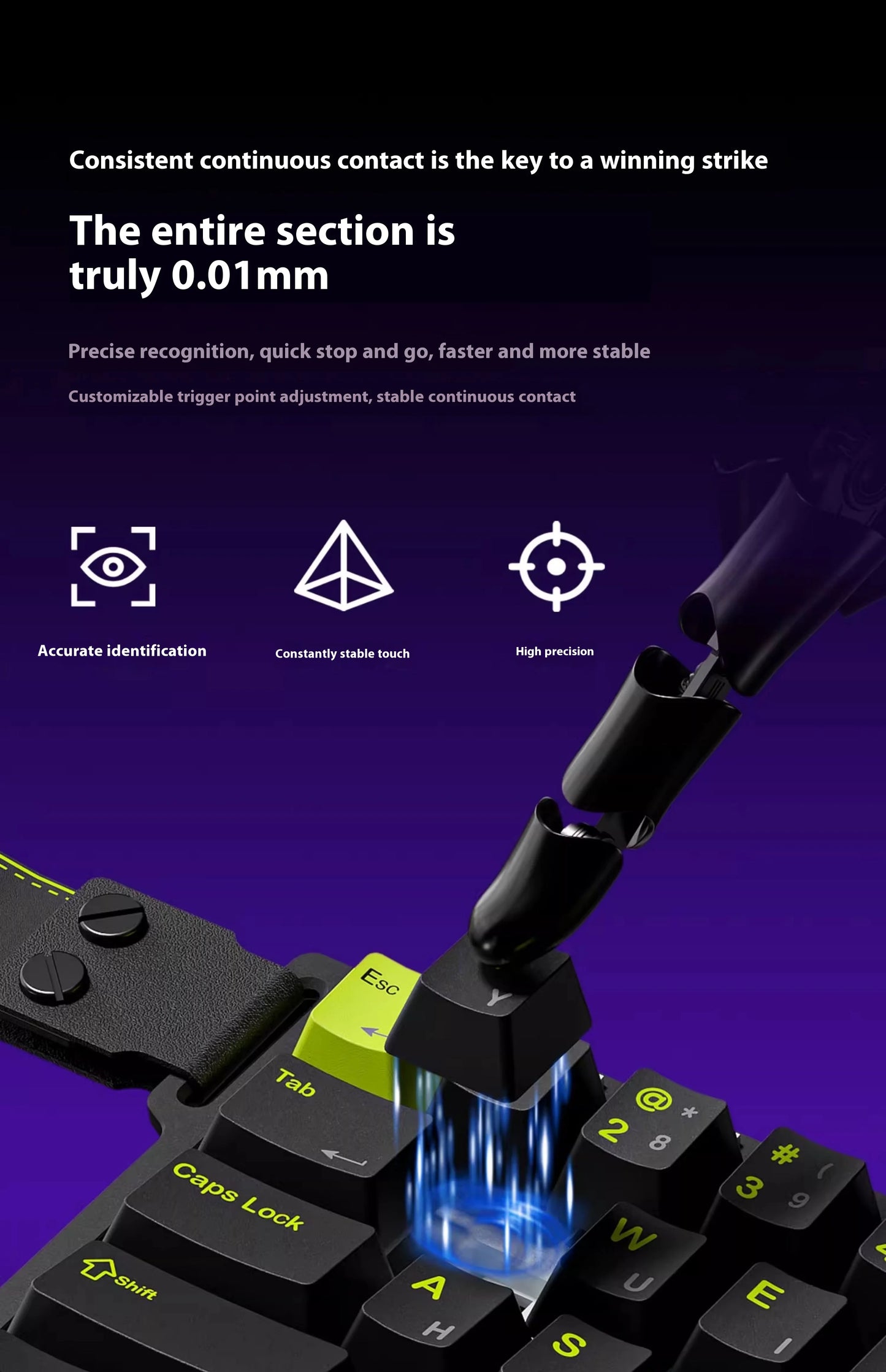 Magnetic Switch Single-Handed Mechanical Gaming Keyboard