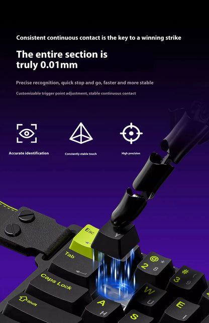 Magnetic Switch Single-Handed Mechanical Gaming Keyboard