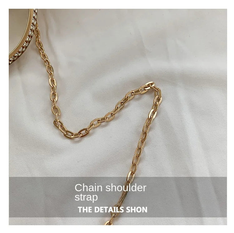Heart-Shaped Evening Clutch Bag with Chain Strap