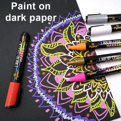 12PCS/Set Liquid Chalk Marker Pens Erasable