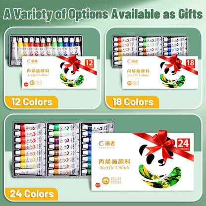 12/18/24-Color Acrylic Paint Set – 5ml Tubes