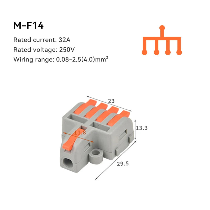 Mini Push-In Wire Connectors