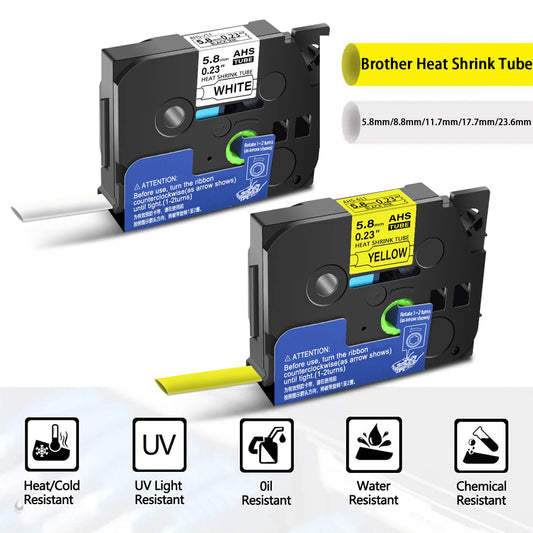 Brother Compatible Heat Shrink Label Tube