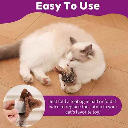 15-Pack Natural Catnip Tea Bags for Cats