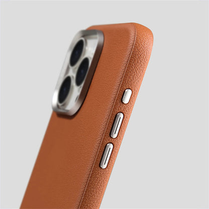 Luxury Business PU Leather Magsafe Case For iPhone 15 14 Pro Max 15Pro Light