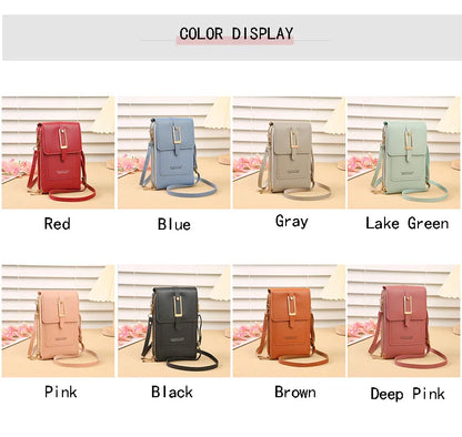 Touchscreen Phone Crossbody Wallet Bag