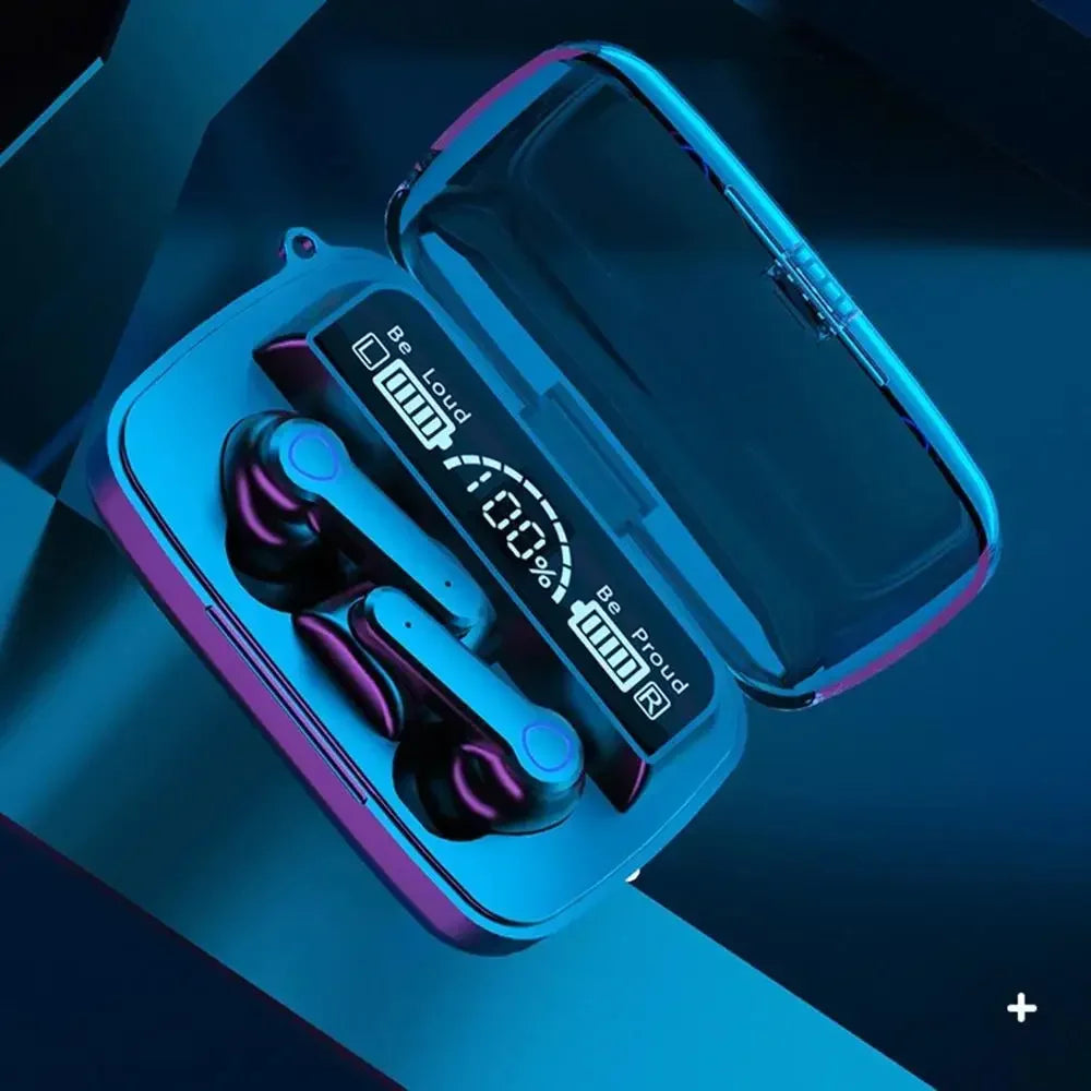 M19 True Wireless Bluetooth Earbuds with LED Charging Case