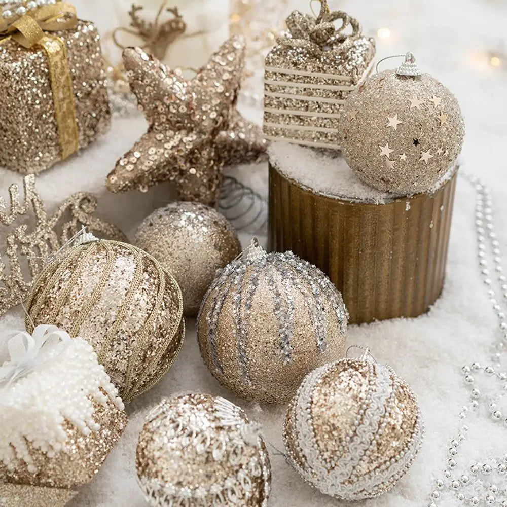 6-Piece Colourful Christmas Bauble Set