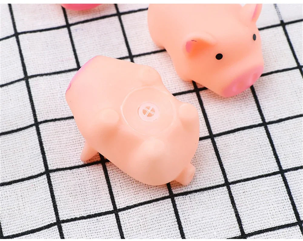 Mini Squeaky Pig Dog Toy Set