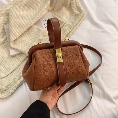 Luxury Style Small Tote Purse with Interior Zipper Pocket