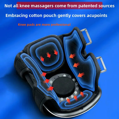 Portable Knee Massager with Red Light & Vibration