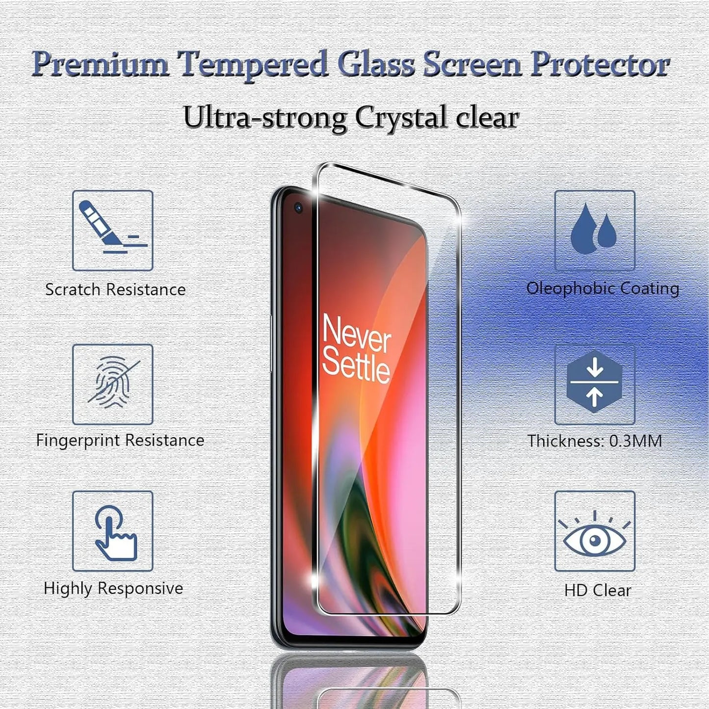 OnePlus Nord 2 & Nord 2T Tempered Glass Screen Protector