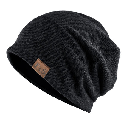 Unisex Cotton Knit Casual Beanie Hat