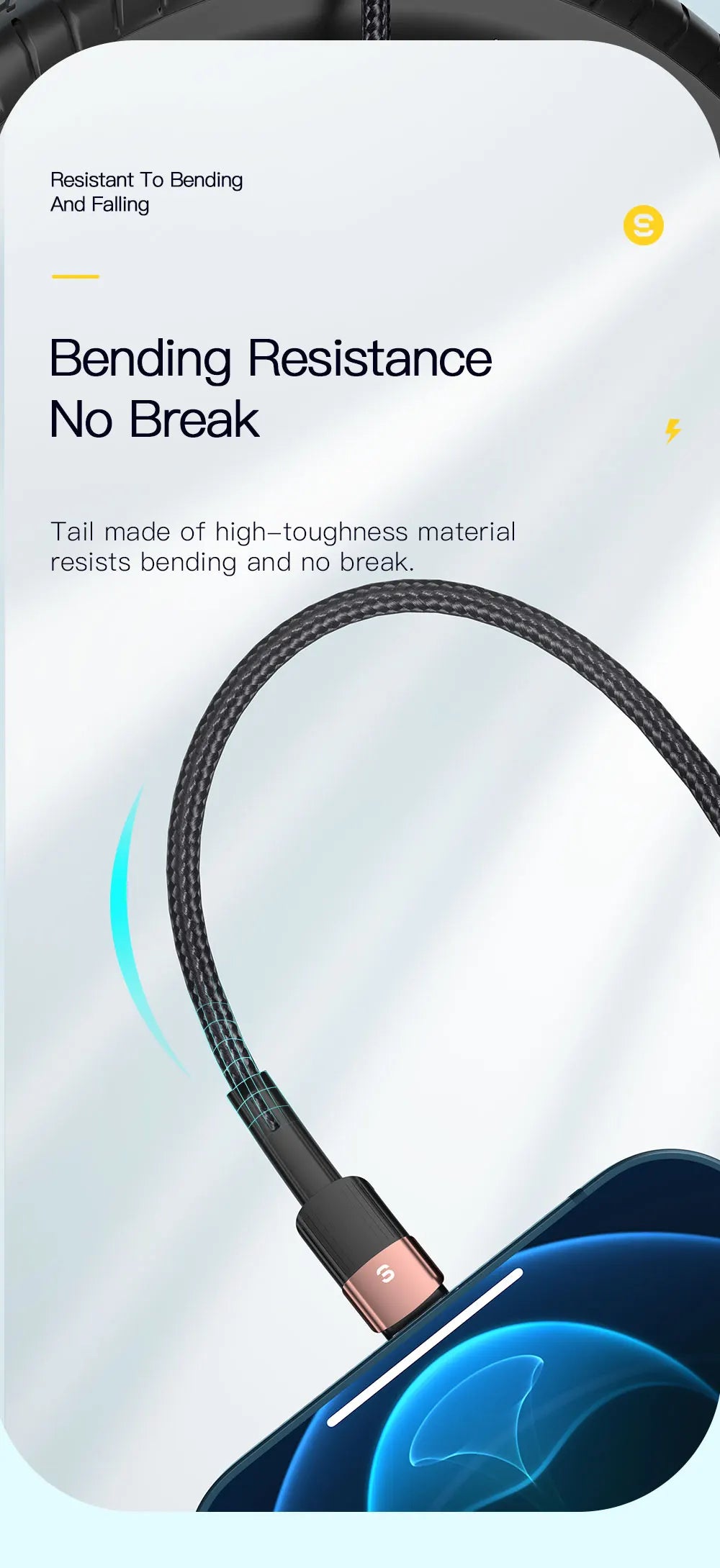 Essager USB-A to Lightning Fast Charging Cable