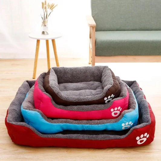 Large Dog Bed – Warm Cotton Pet Kennel Nest