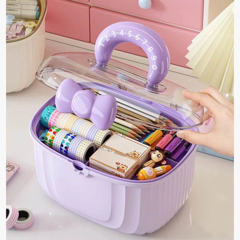 Cute Bow Hair Accessories Storage Box
